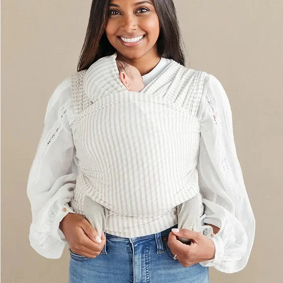 solly baby gray Striped Wrap Carrier - Picture 2 of 8